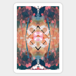 Floral angelic abstract rennaisance pattern Sticker